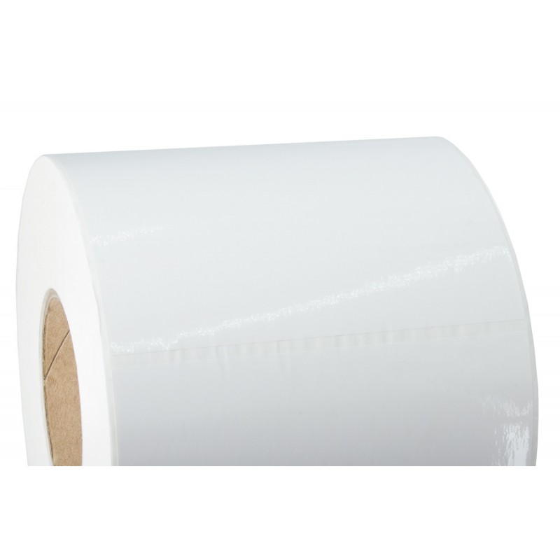 Poly thermal labels white 25x35mm