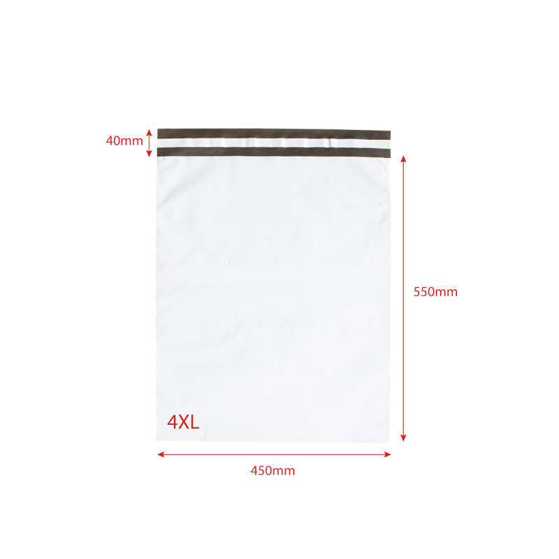 Poly mailers standard 4XL 450x550 50pcs no printing