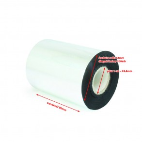 Premium Wax Thermal Transfer Ribbon 90x300 Black 1inch OUT