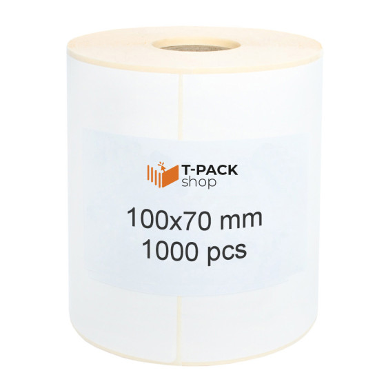 Thermal transfer labels 100x70 1000pcs 25mm