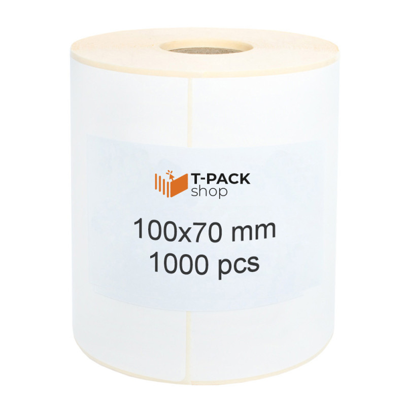 Thermal transfer labels 100x70 1000pcs 25mm