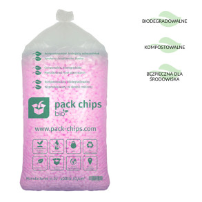 Eco starch filler Aroma Pack Chips Bio pink 400l Rose fragrance