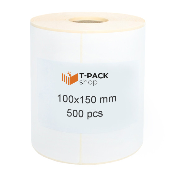 Thermal Labels 100x150 500pcs core 25mm white