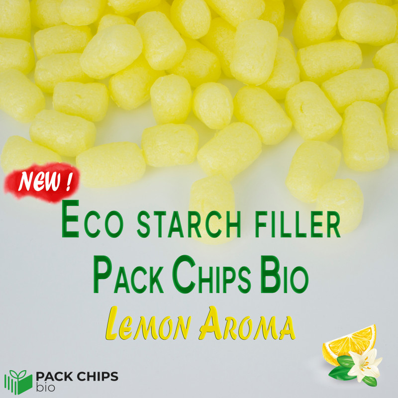 Eco starch filler Aroma Pack Chips Bio yellow 400l Lemon fragrance