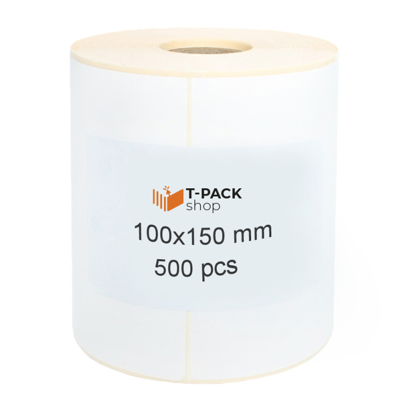 Thermal transfer labels 100x150 500pcs 40mm