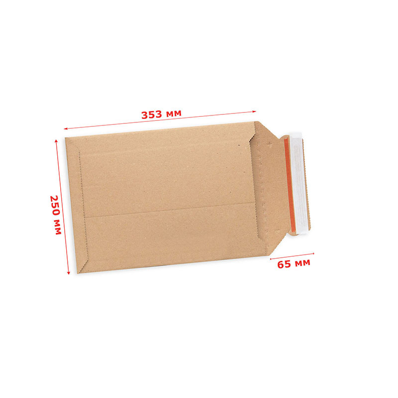 Cardboard envelope 250x353mm B4 brown