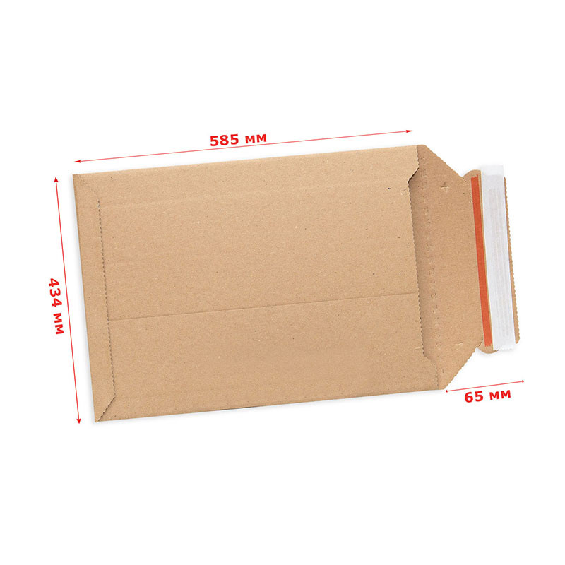 Cardboard envelope 434x585mm A2 brown