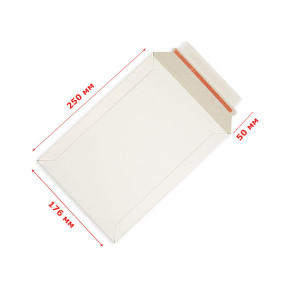 Cardboard envelope 176x250mm A5 white