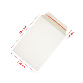 Cardboard envelope 229x324mm A4 white