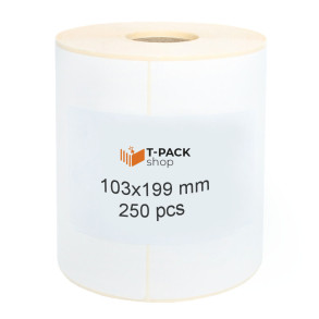 Thermal Labels 103x199 250pcs core 25mm white