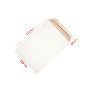 Cardboard envelope 215x270mm B5 white