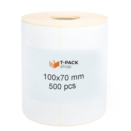 Thermal Labels 100x70 500pcs core 40mm white