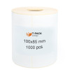 Thermal transfer labels 100x85 1000pcs 40mm