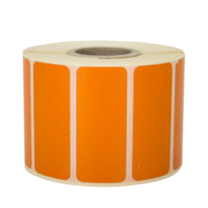 Thermal labels opaque 30x15mm 750pcs 19mm Orange