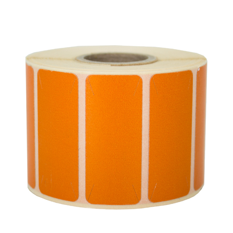 Thermal labels opaque 30x15mm 750pcs 19mm Orange