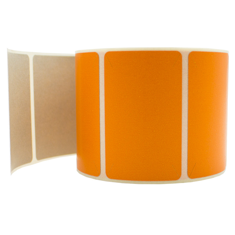 Thermal labels opaque 40x25mm 500pcs 19mm orange