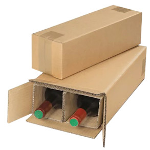 Wine box, cardboard insert for 2 bottles of wine 1 piece