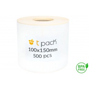 Thermal Labels 100x150 500pcs core 40mm white