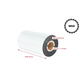 Wax Thermal Transfer Ribbon 100x450 Black 1inch OUT