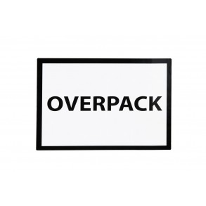 Warning Labels OVERPACK 100x70 250pcs 40mm