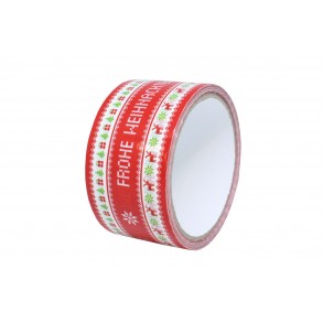 Adhesive tape with Christmas print PP solvent