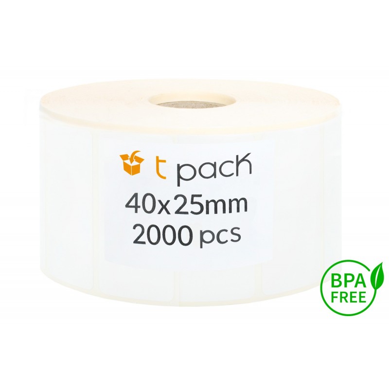 Thermal direct labels 40x25mm