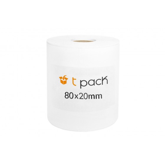 Poly Thermal transfer labels white 80x20