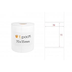 Poly thermal transfer labels white 70x15