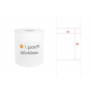 Poly thermal transfer labels white 60x40