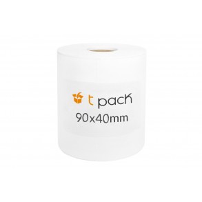 Poly thermal labels white 90x40mm