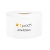 Poly thermal labels white 40x40mm