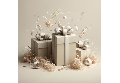 Gift Wrapping with Nature: Paper Shavings and Wood Wool